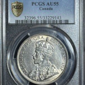 1936 Canadian Silver Dollar, AU55 PCGS