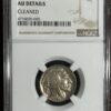 A 1931-S Buffalo Nickel NGC AU details coin encapsulated in a Numismatic Guaranty Corporation holder displaying its condition and identification code.