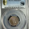 A 1903 Indian Cent PCGS MS64 "Eagle Eye" designation graded ms64bn by pcgs, encased in a transparent protective holder with a label including grading details.