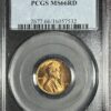 1939 Lincoln Cent PCGS MS66 Red graded by PCGS, encased in a transparent holder with certification number 2677.66/16057532.
