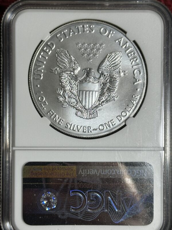 One 2020 American Silver Eagle NGC MS70 coin, encased and labeled, showing the obverse side with heraldic eagle and shield design.