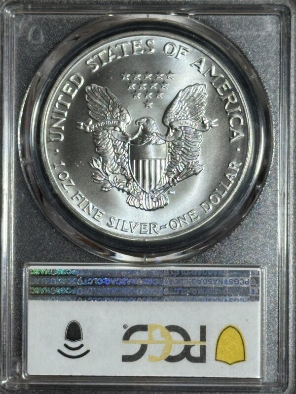 1992 American Silver Eagle PCGS MS69 - Image 2