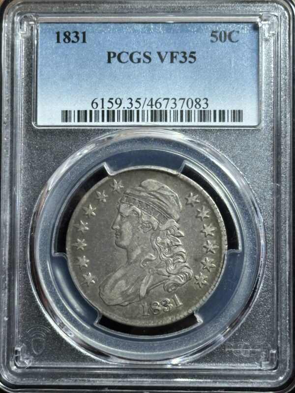 1831 Capped Bust Half Dollar PCGS VF35