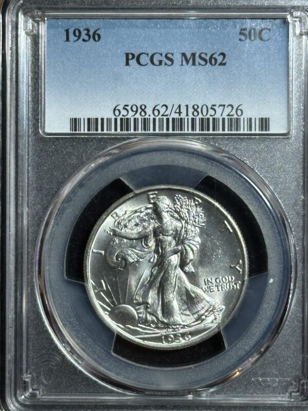 1936 Walker Half Dollar  PCGS MS62