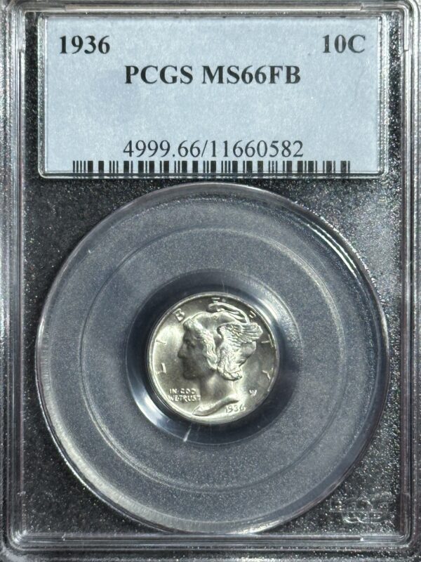 1936 Mercury Dime PCGS MS66 FB