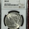 1926 Peace Dollar NGC MS62