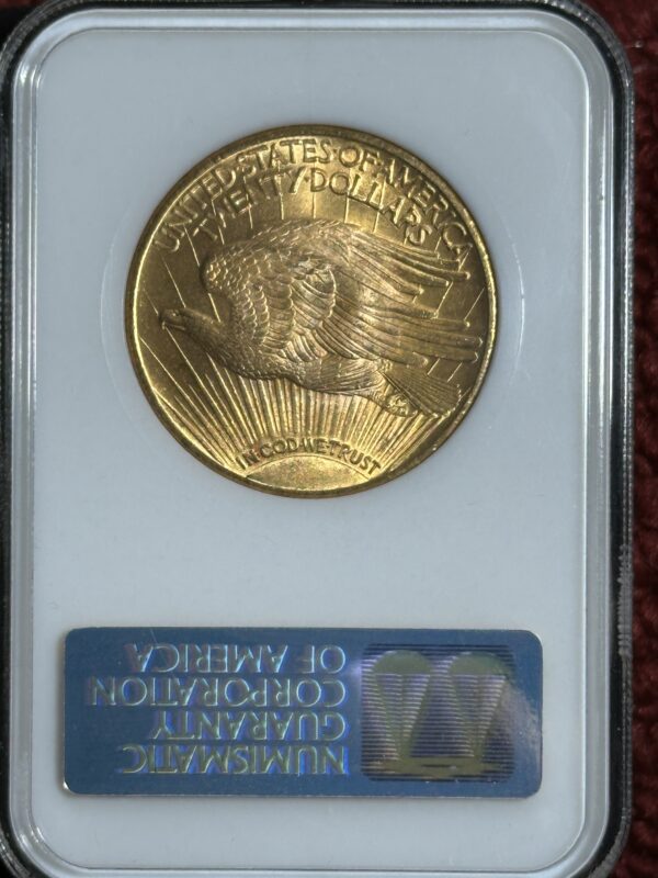 1924 St. Gaudens Double Eagle NGC MS64 CAC Old Holder - Image 2
